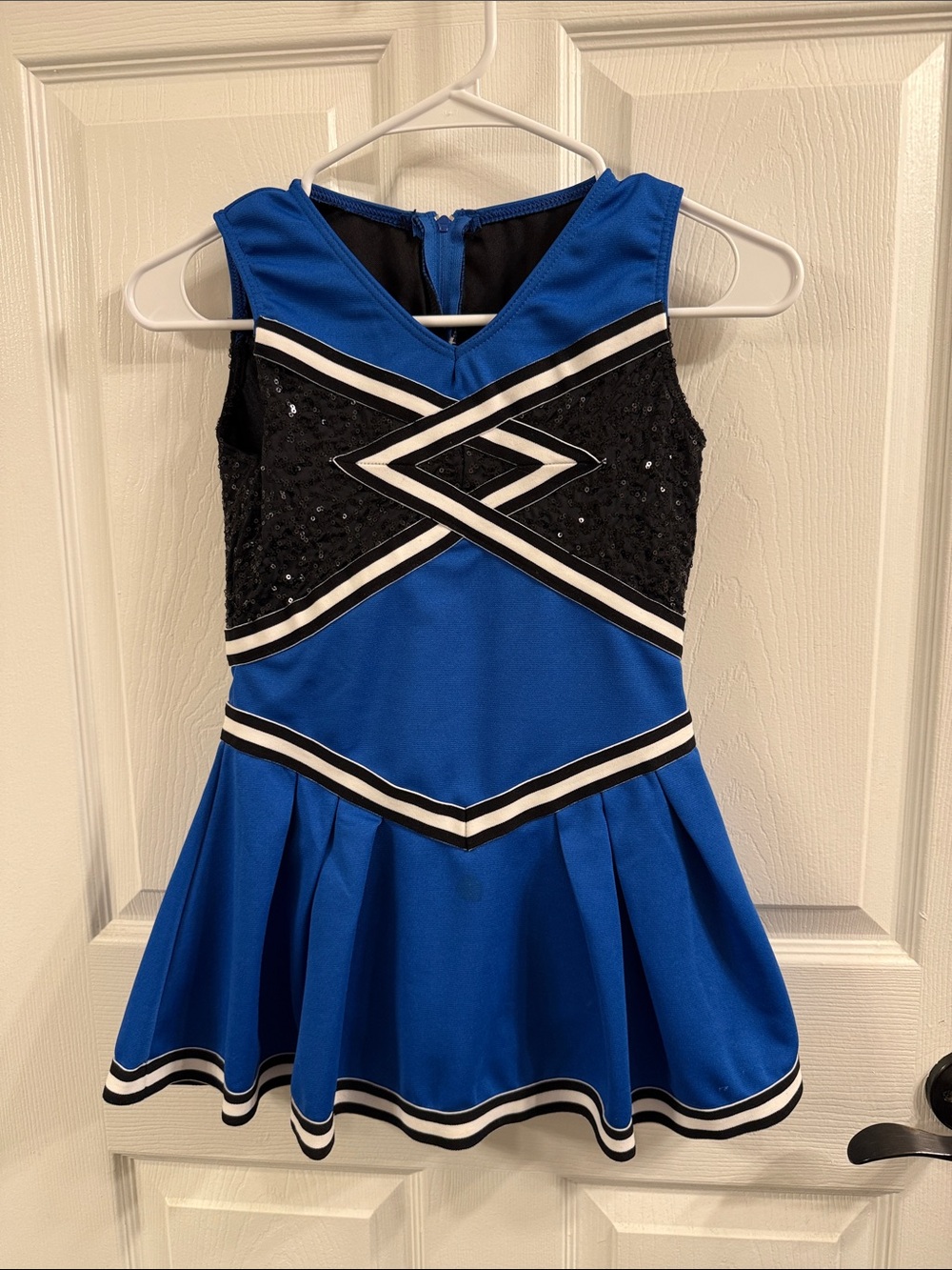 Weissman SZ 10/12 (mc) Royal Blue & Black Girls' Dance Cheer Dress